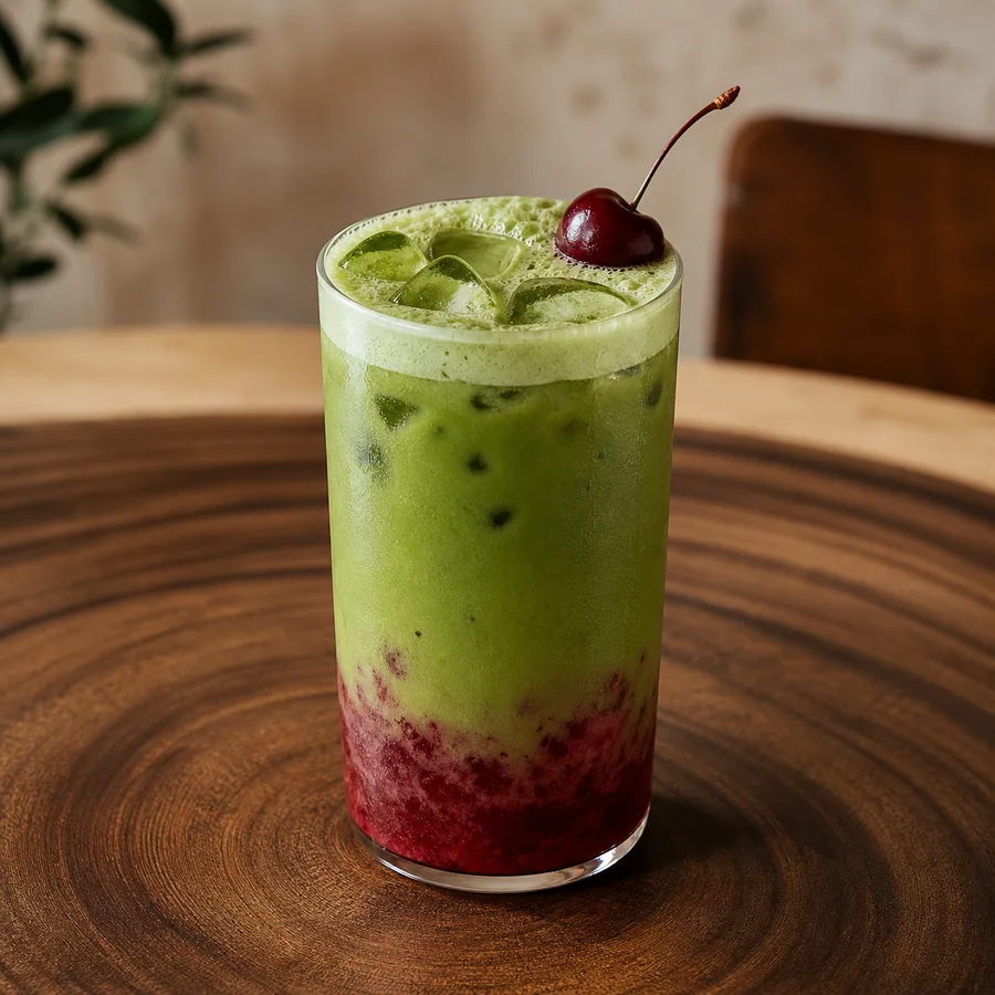 Cherry bloom matcha